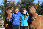 girls with Icelandic horses