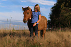 girl and Icelandic horse