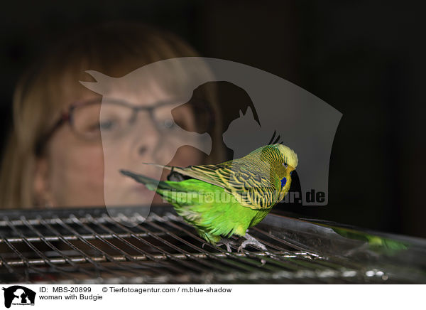 woman with Budgie / MBS-20899