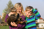 kids and house cat