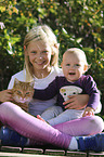 children with Domestic Cat