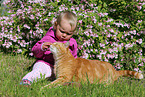 kid with cat