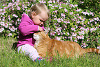 kid with cat