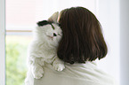 human and Turkish Angora