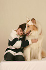 boy with collie