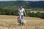 woman with Australian Cattle Dog