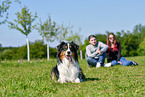 humans with Australian Shepherd