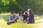 humans with Australian Shepherd