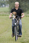 biking with dog