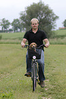 biking with dog