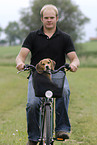 biking with dog