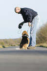 man and Beagle