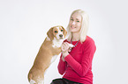 Nina Bauer with Beagle