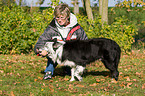 woman with Border Collie