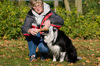 woman with Border Collie