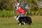 woman with Border Collie