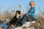 woman with Border Collie