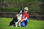 boy with Border Collie