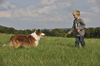 boy and Border Collie