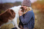 Border Collie with woman