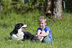 boy with Border Collie