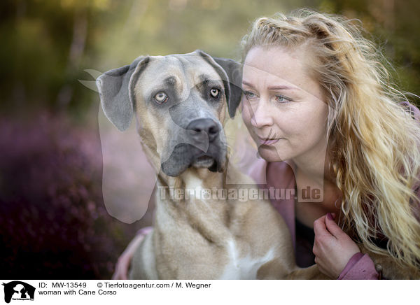 woman with Cane Corso / MW-13549