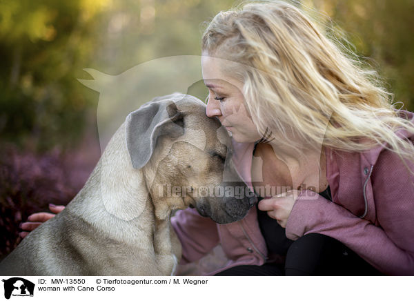 woman with Cane Corso / MW-13550