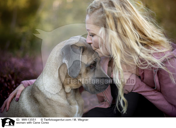 Frau mit Cane Corso / woman with Cane Corso / MW-13551