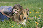 boy with Collie