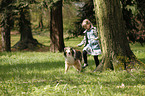 girl with collie