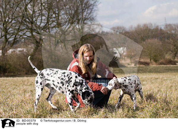 Mensch mit Hund / people with dog / BD-00379