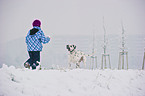 child and Dalmatian