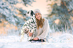 Dalmatian in winter