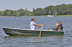 humans with English Cocker Spaniel