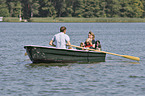 humans with English Cocker Spaniel