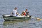 humans with English Cocker Spaniel