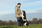 man and English Springer Spaniel