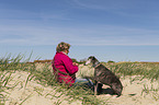 woman with Galgo Espanol