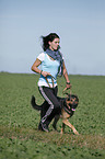 jogger with German Shepherd