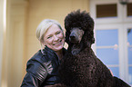 woman with Giant Poodle