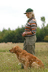 hunting with Golden Retriever
