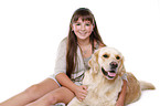 girl with Golden Retriever