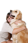 girl with Golden Retriever