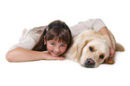 girl with Golden Retriever
