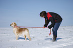 girl and Golden Retriever