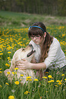 girl with Golden Retriever