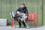 woman and Great Dane