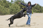 woman with Great Dane