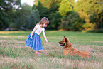 girl with Harz Fox