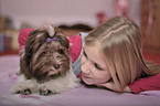 girl with havanese